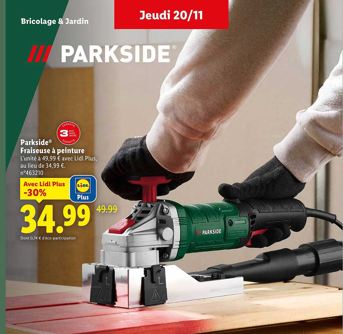 Fraiseuse à peinture Parkside