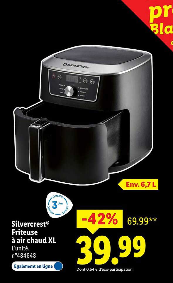 Friteuse Silvercrest® à air chaud XL