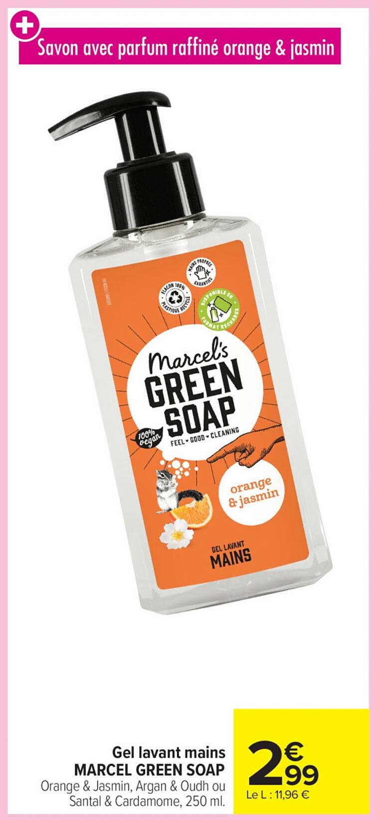 Gel lavant mains MARCEL GREEN SOAP