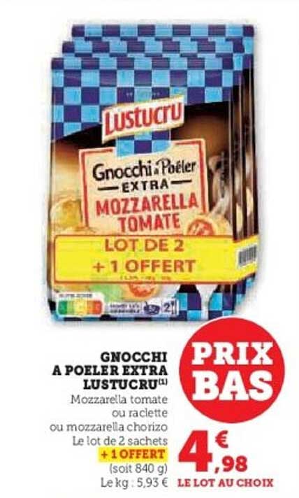 GNOCCHI A POELER EXTRA LUSTUCRU