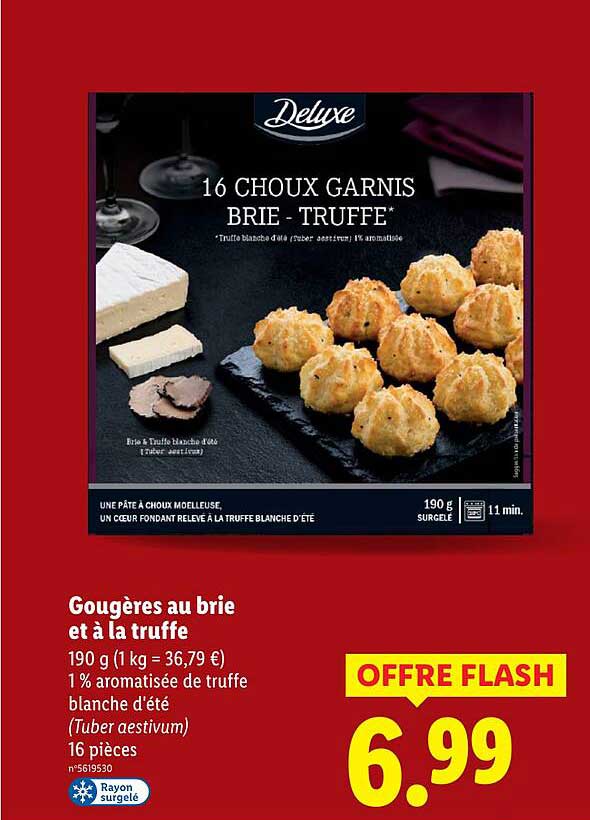Gougères au brie et à la truffe