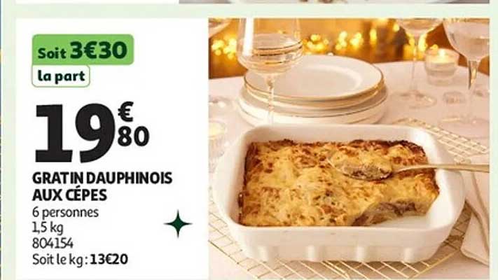 GRATIN DAUPHINOIS AUX CÈPES