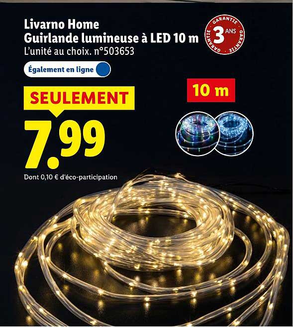 Guirlande lumineuse à LED 10 m