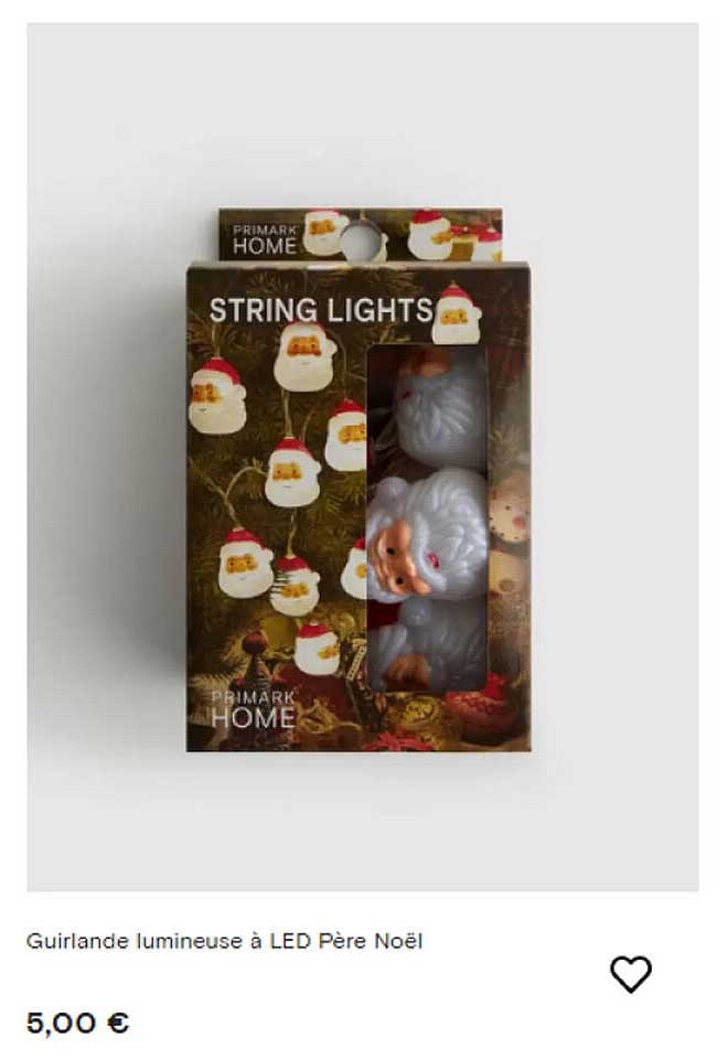 Guirlande lumineuse à LED Père Noël