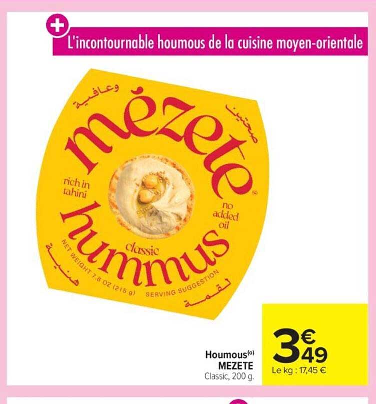 Houmous MEZETE Classic, 200 g