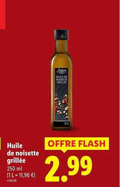 Huile de noisette grillée