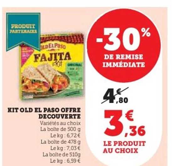 KIT OLD EL PASO OFFRE DECOUVERTE