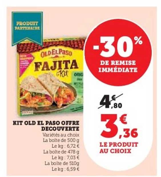 KIT OLD EL PASO OFFRE DECOUVERTE