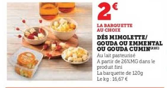 LA BARQUETTE AU CHOIX