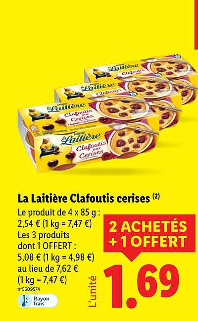 La Laitière Clafoutis cerises