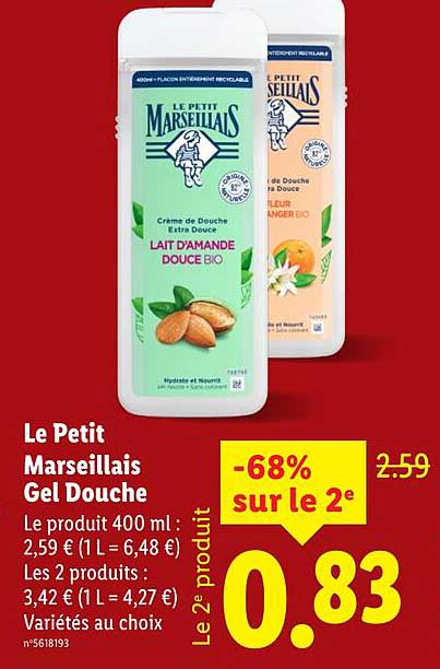 Le Petit Marseillais Gel Douche