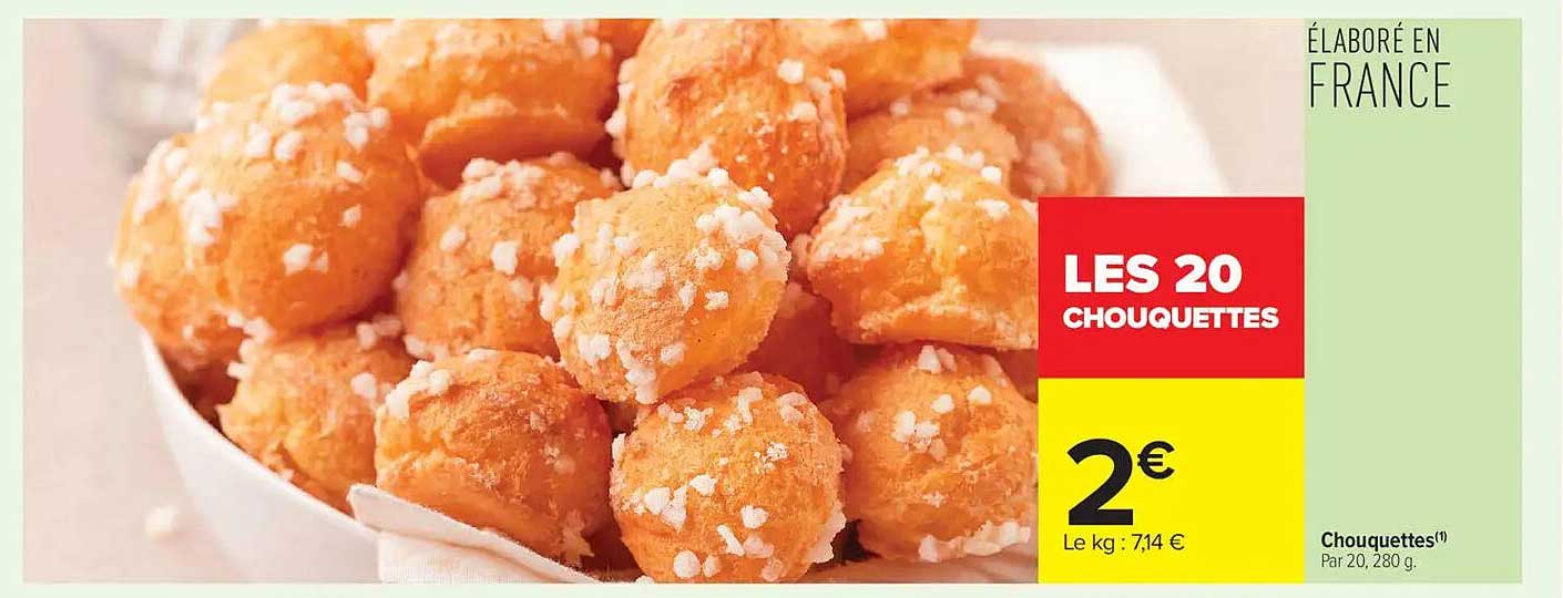 LES 20 CHOUQUETTES