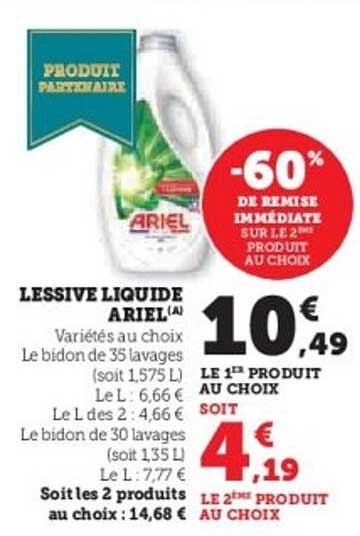 LESSIVE LIQUIDE ARIEL