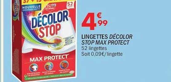 LINGETTES DÉCOLOR STOP MAX PROTECT