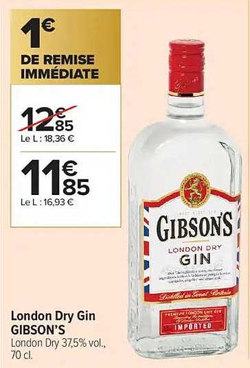 London Dry Gin GIBSON'S