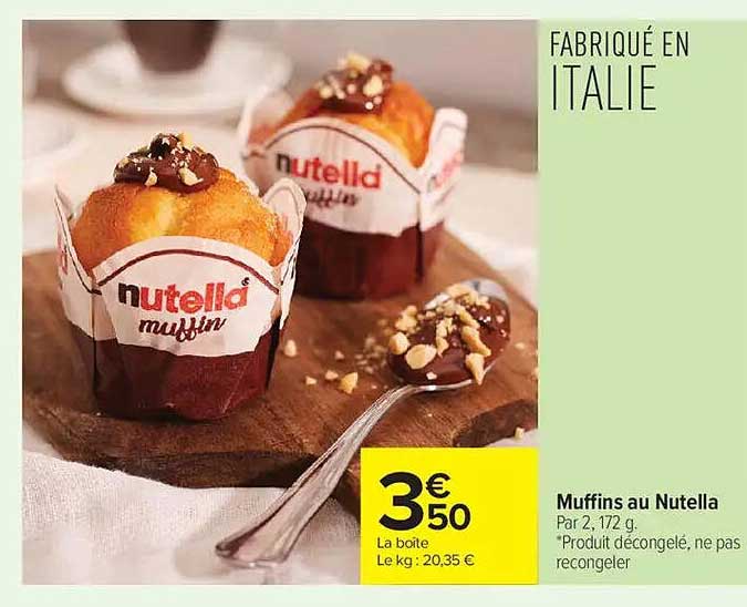 Muffins au Nutella