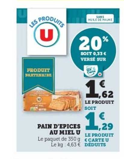 PAIN D'ÉPICES AU MIEL U