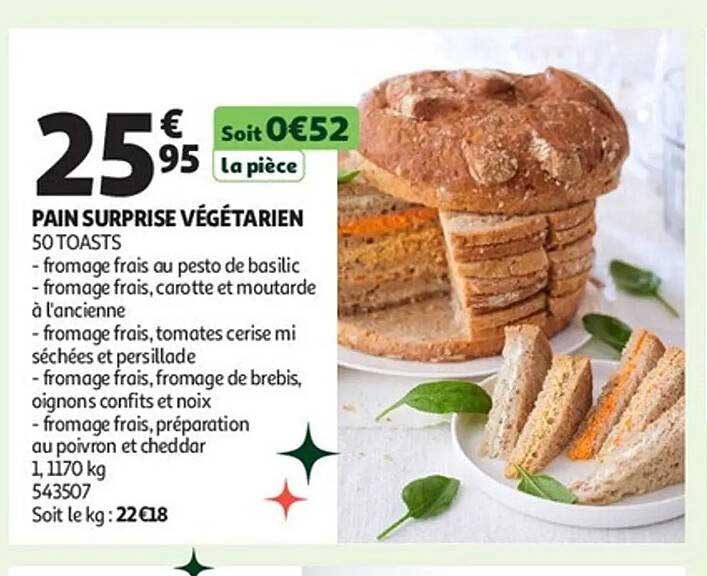 PAIN SURPRISE VÉGÉTARIEN