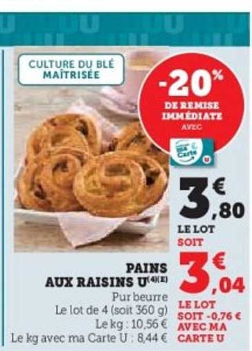 Pains aux raisins U