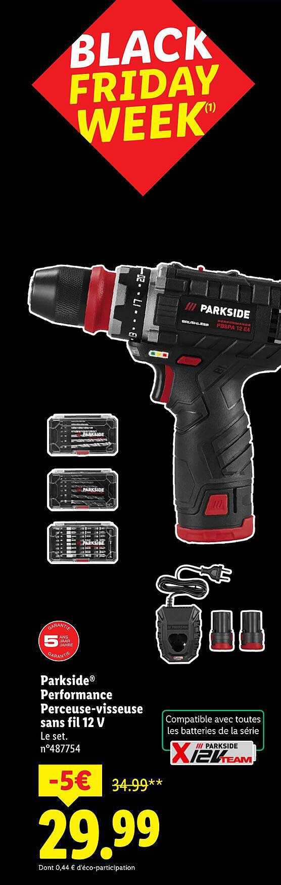 Parkside® Performance Perceuse-visseuse sans fil 12 V