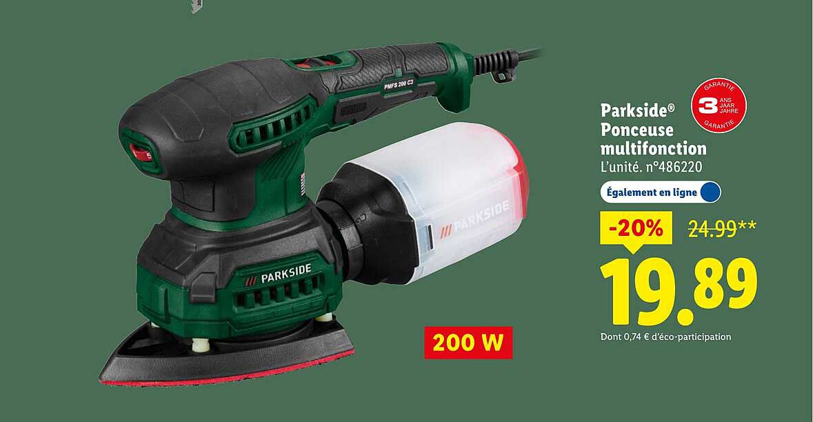 Parkside® Ponceuse multifonction
