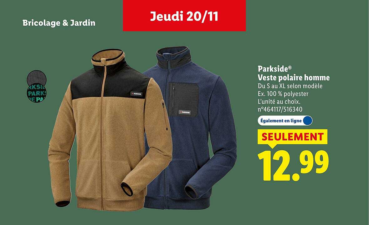 Parkside® Veste polaire homme