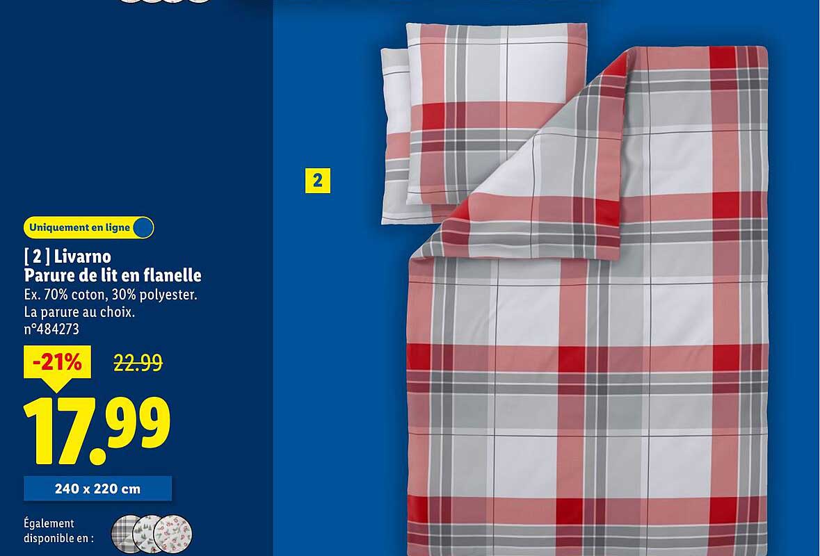 Parure de lit en flanelle