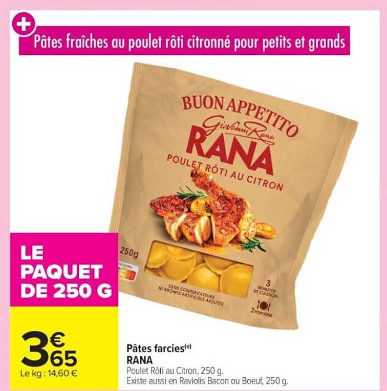 Pâtes fraîches au poulet rôti citronné pour petits et grands