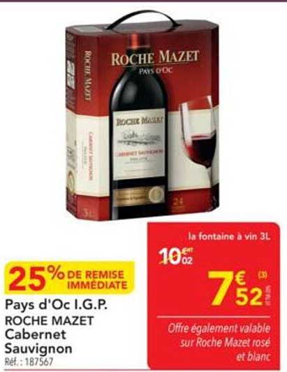 Pays d'Oc I.G.P. ROCHE MAZET Cabernet Sauvignon