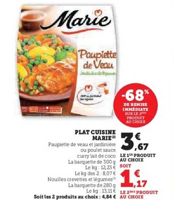 PLAT CUISINE MARIE