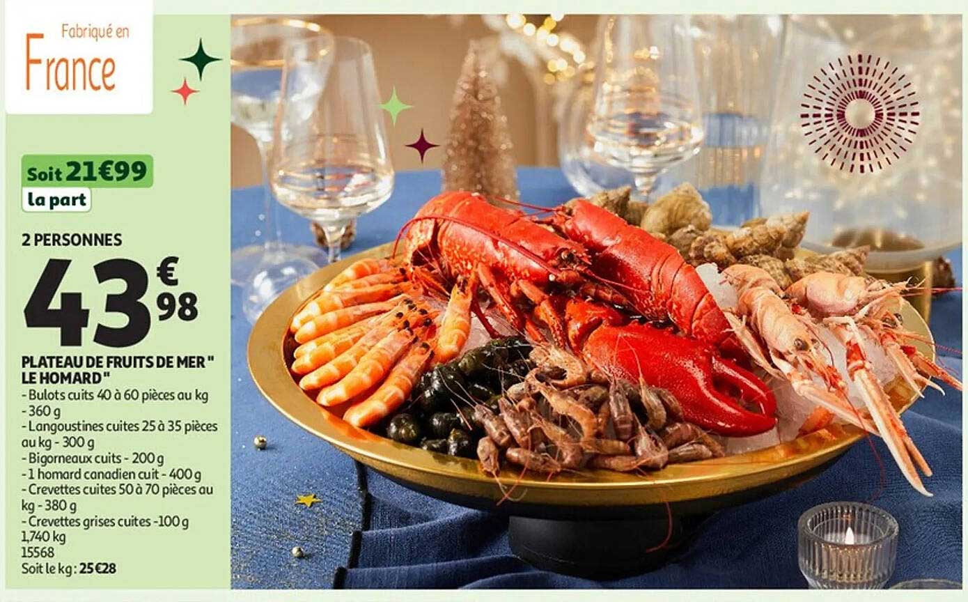 PLATEAU DE FRUITS DE MER " LE HOMARD "