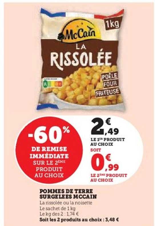 POMMES DE TERRE SURGELEES MCCAIN