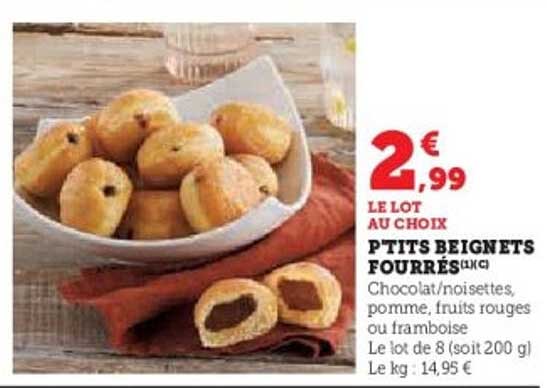 PTITS BEIGNETS FOURRÉS