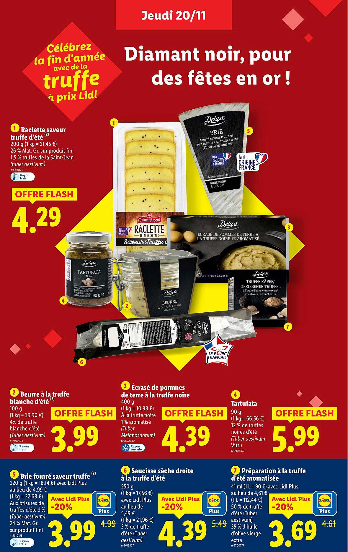 Raclette saveur truffe d'été