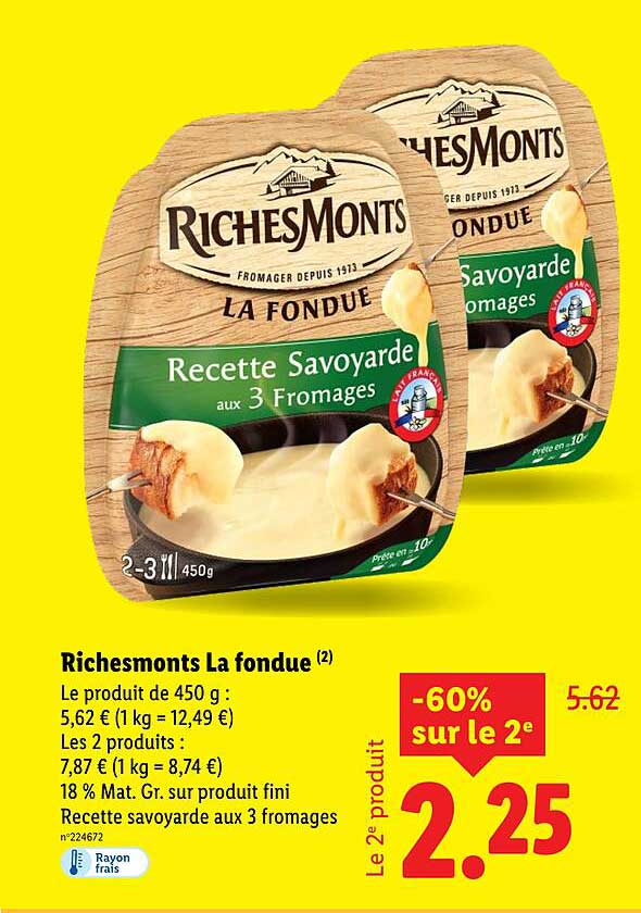 RichesMonts La fondue Recette Savoyarde aux 3 Fromages