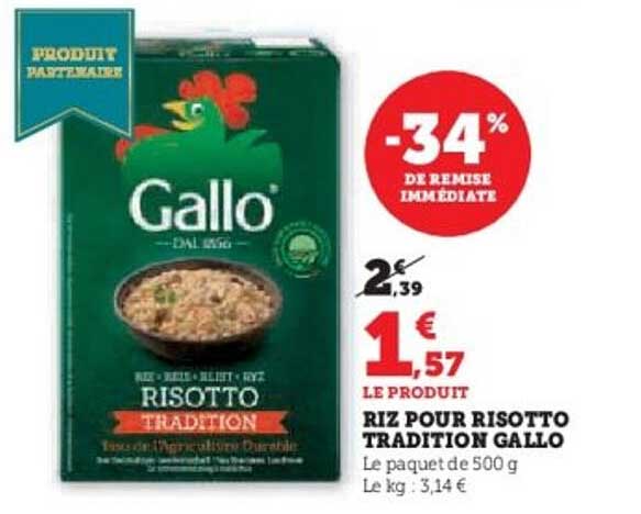 RIZ POUR RISOTTO TRADITION GALLO