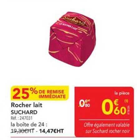 Rocher lait SUCHARD
