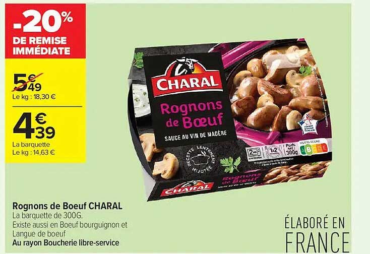 Rognons de Boeuf CHARAL