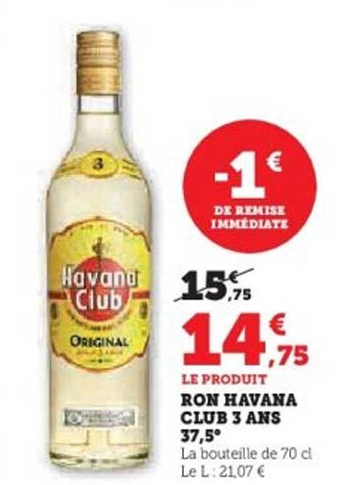 RON HAVANA CLUB 3 ANS