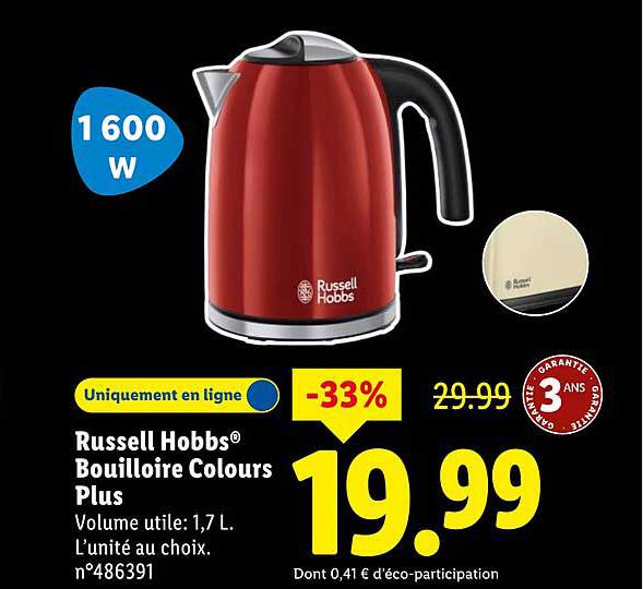 Russell Hobbs® Bouilloire Colours Plus