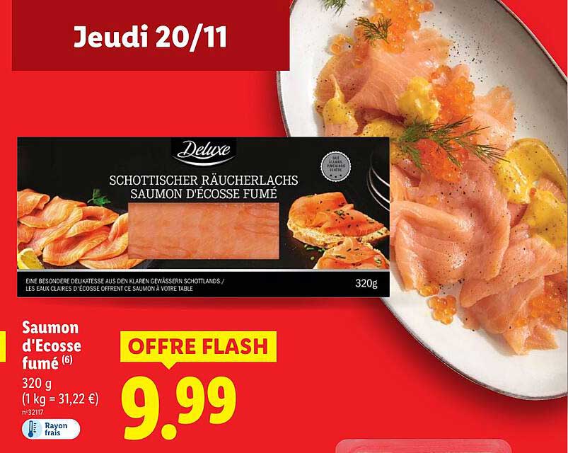 Saumon d'Ecosse fumé