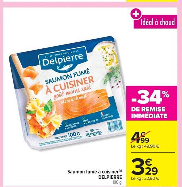 Saumon fumé à cuisiner (p) DELPIERRE