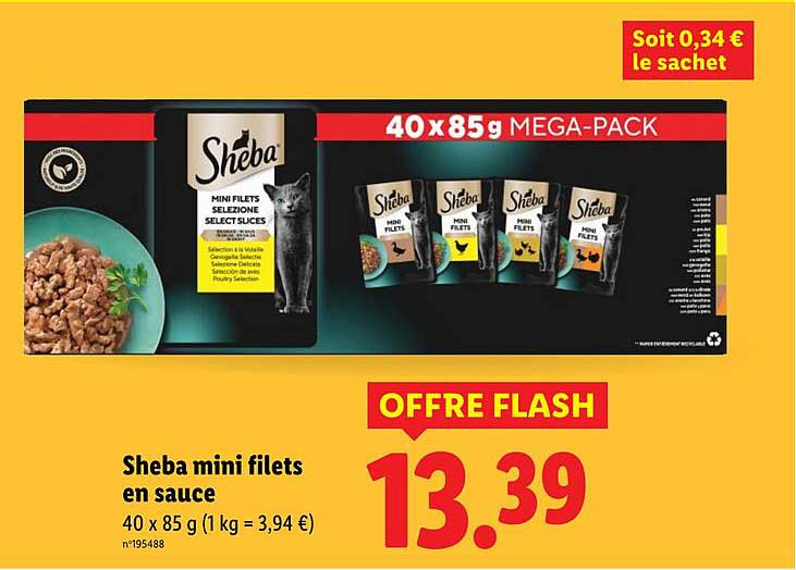 Sheba mini filets en sauce
