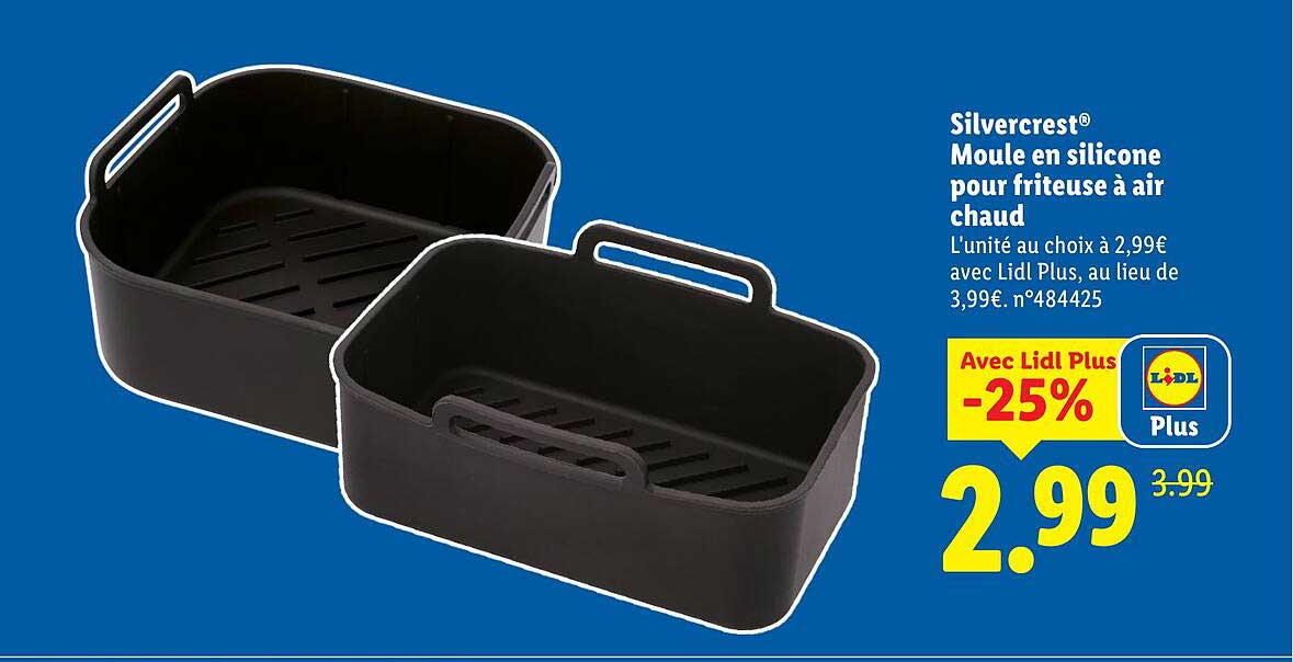 Silvercrest® Moule en silicone pour friteuse à air chaud