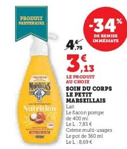 SOINS DU CORPS LE PETIT MARSEILLAIS