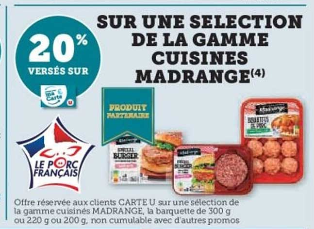 SUR UNE SELECTION DE LA GAMME CUISINES MADRANGE