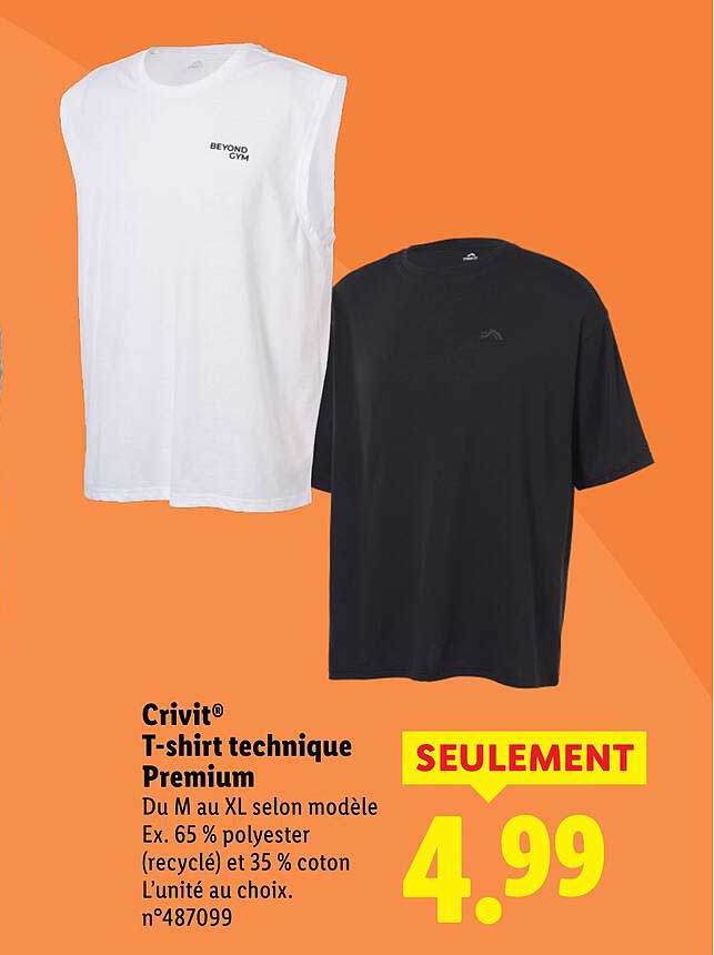 T-shirt technique Premium