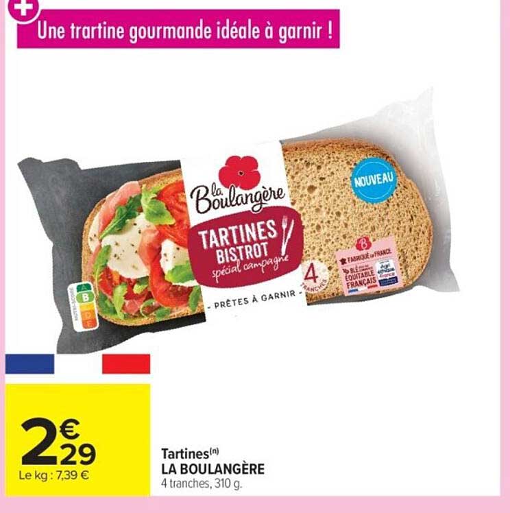 Tartines(n) LA BOULANGÈRE