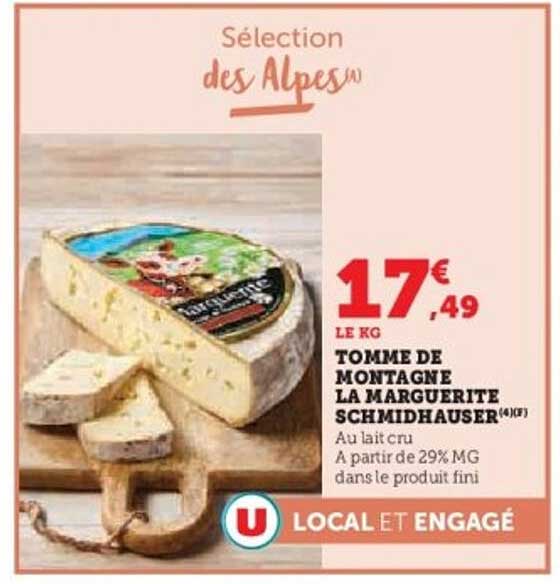 TOMME DE MONTAGNE LA MARGUERITE SCHMIDHAUSER