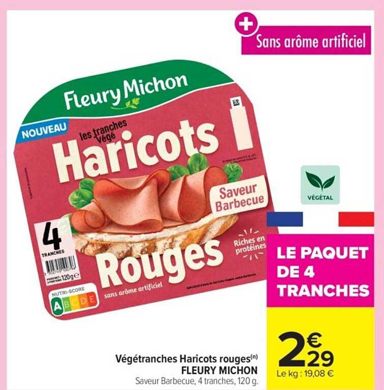 Végétanches Haricots rouges(n) FLEURY MICHON
